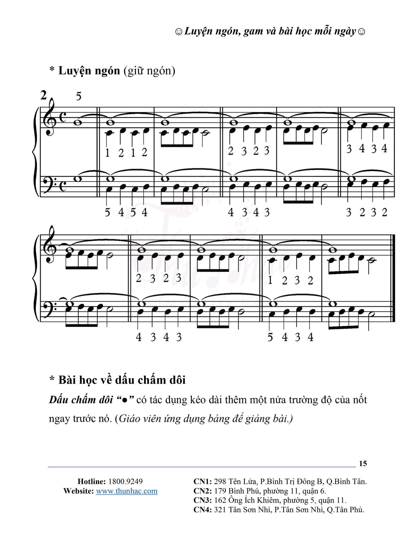 Bài tập luyện ngón piano nâng cao với focus keyword