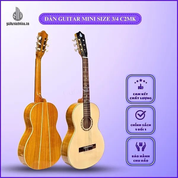 Đàn Guitar Classic Mini 3/4 Gỗ KOA