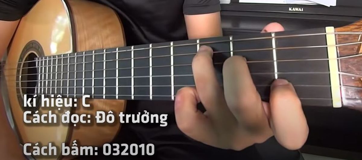 Hợp âm chuẩn guitar Đô Trưởng