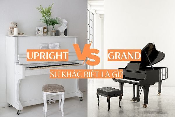 Sự khác biệt giữa đàn piano upright và grand, đàn piano upright là gì