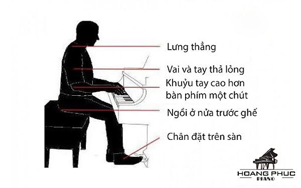 Tư thế ngồi đàn piano đúng cách