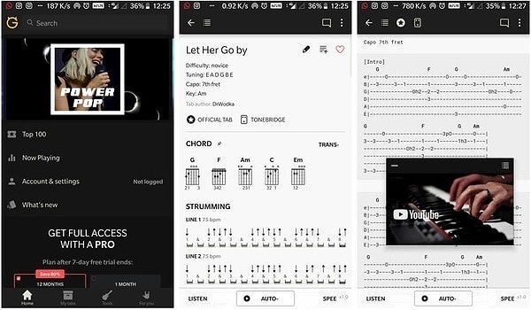 Ứng dụng Guitar Tabs giúp bạn tìm hợp âm các bài hát nhanh chóng